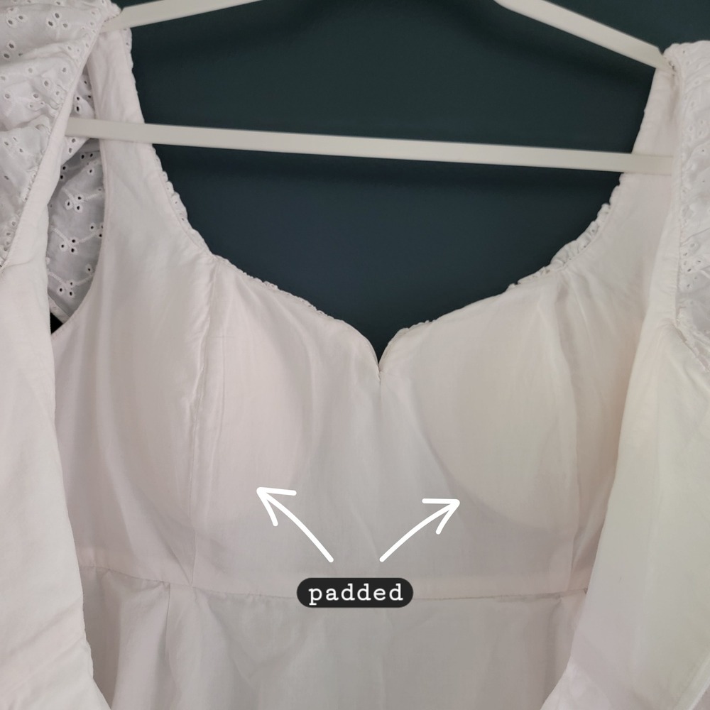 Lilly Pulitzer White Cotton Emie Babydoll Eyelet Tiered Ruffle Mini Dress Sze 10 - Picture 12 of 13